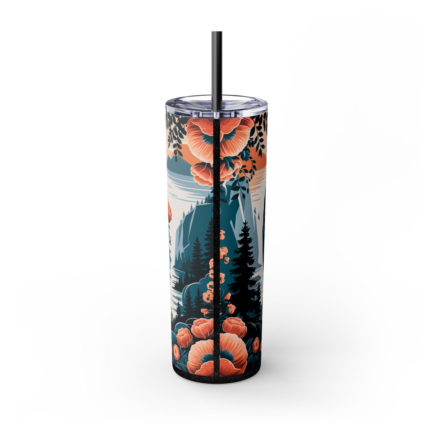 Let Your Faith Be Bigger Than Your Fear Tumbler with Straw - 20oz Motivational Drinkware