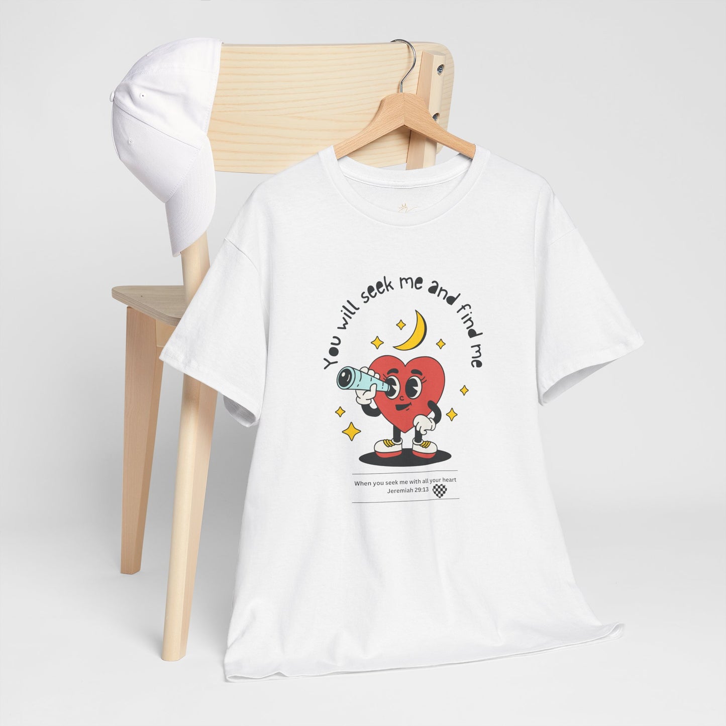 You Will Seek Me Unisex Heavy Cotton Tee - Playful Graphic T-Shirt for All Occasions