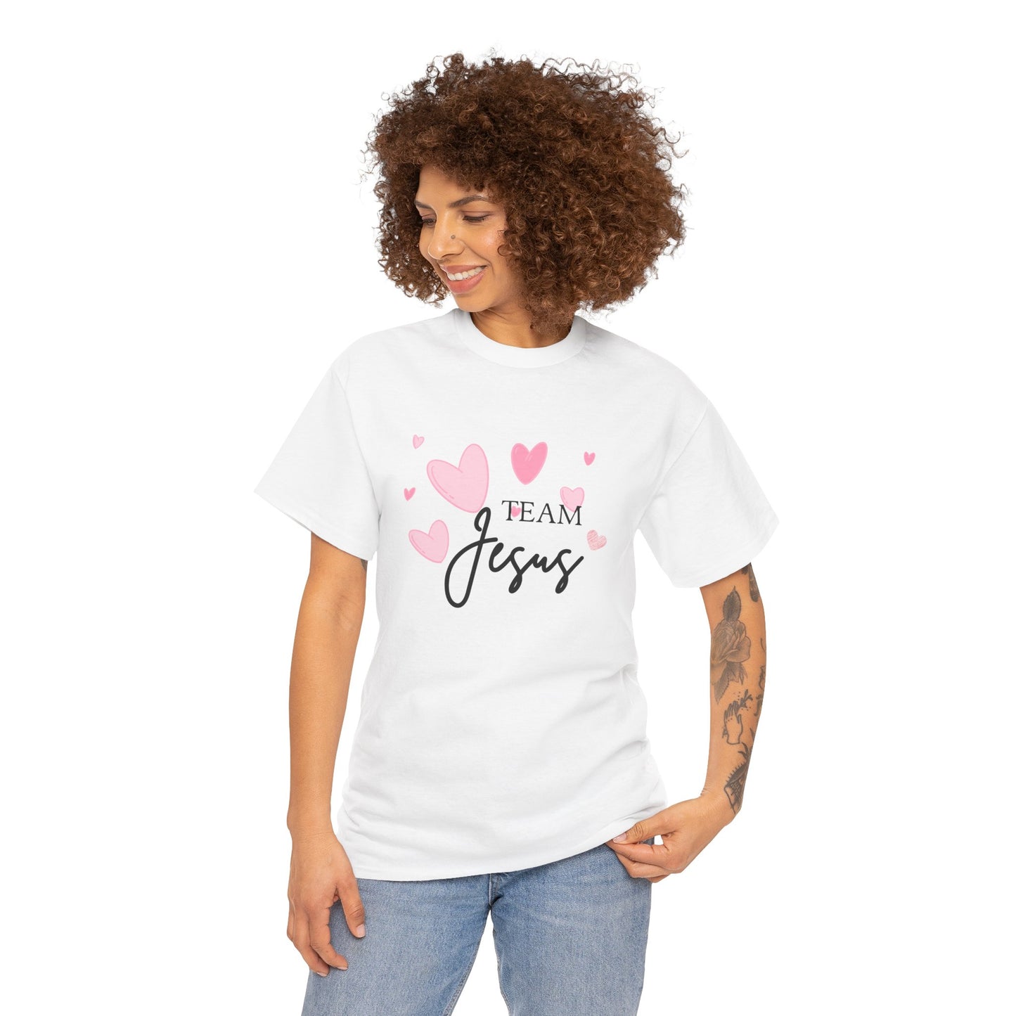 Team Jesus Unisex Heavy Cotton Tee – Perfect for Faith Lovers and Church Events