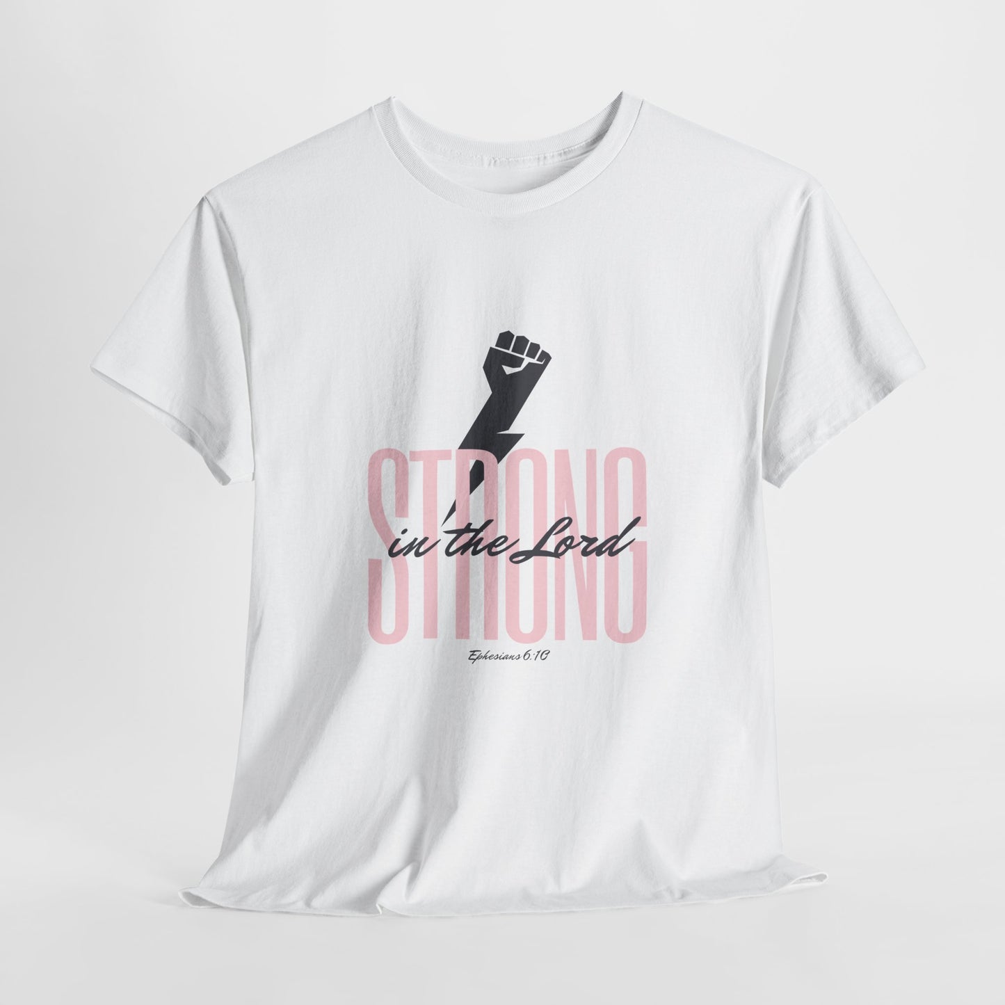 Strong in the Lord Unisex Heavy Cotton Tee - Inspirational Faith T-Shirt