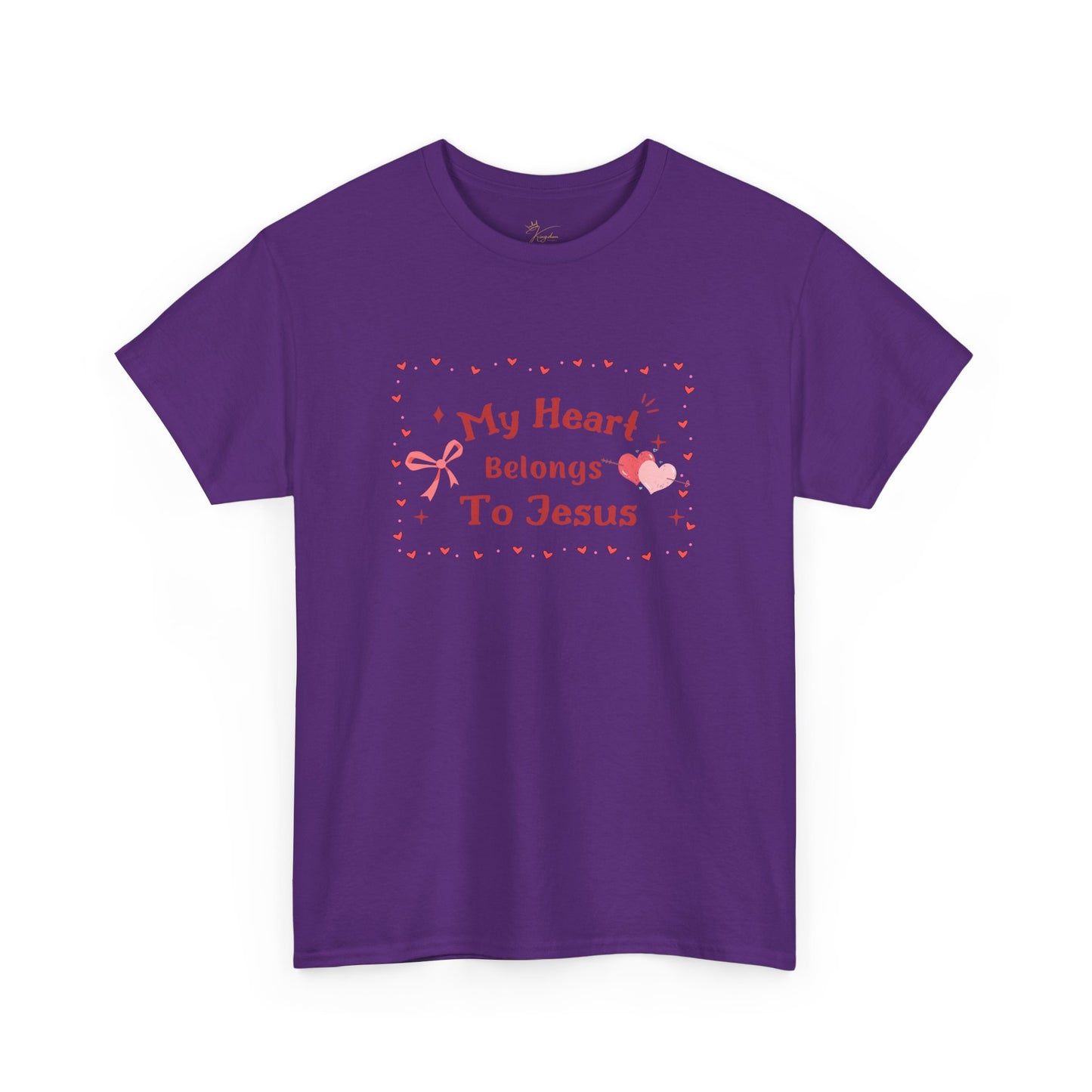 Faith-Inspired Unisex Heavy Cotton Tee - 'My Heart Belongs To Jesus'
