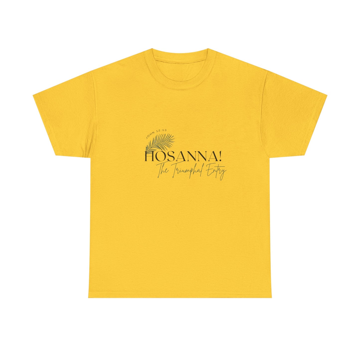 Unisex Heavy Cotton Tee - "HOSANNA! The Triumphal Entry" - Perfect for Easter Celebrations
