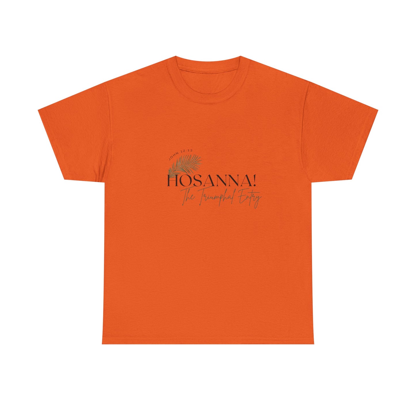 Unisex Heavy Cotton Tee - "HOSANNA! The Triumphal Entry" - Perfect for Easter Celebrations