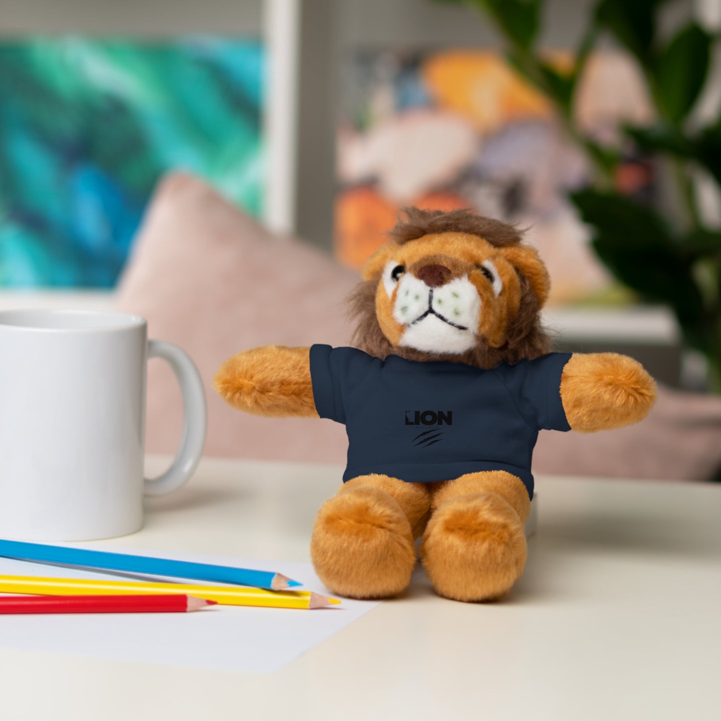 Lion of Judah Stuffed Animal with Tee - Perfect Gift for Kids and Lion Lovers