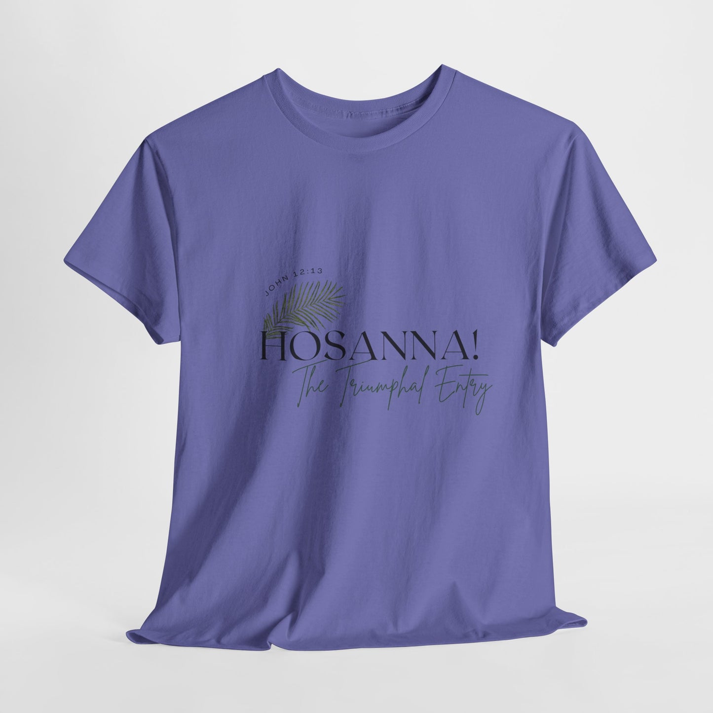 Unisex Heavy Cotton Tee - "HOSANNA! The Triumphal Entry" - Perfect for Easter Celebrations