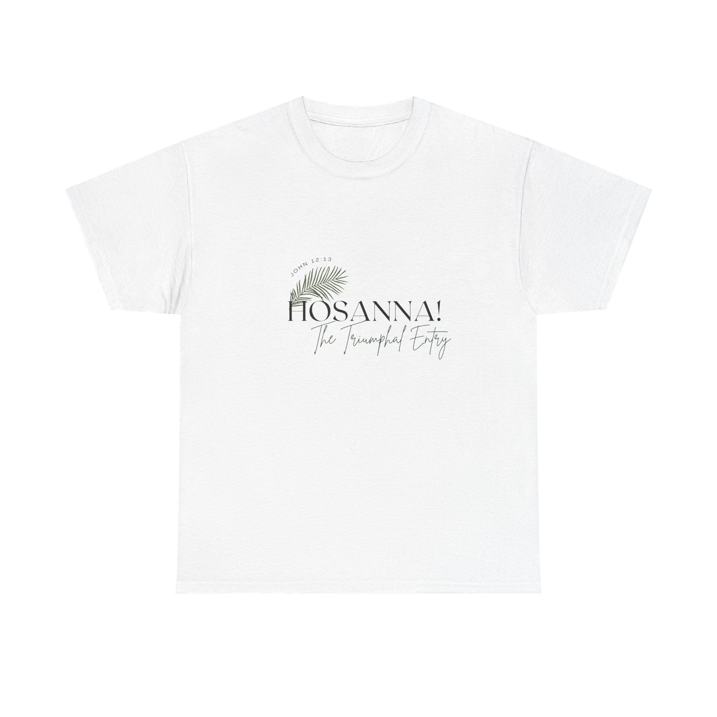 Unisex Heavy Cotton Tee - "HOSANNA! The Triumphal Entry" - Perfect for Easter Celebrations