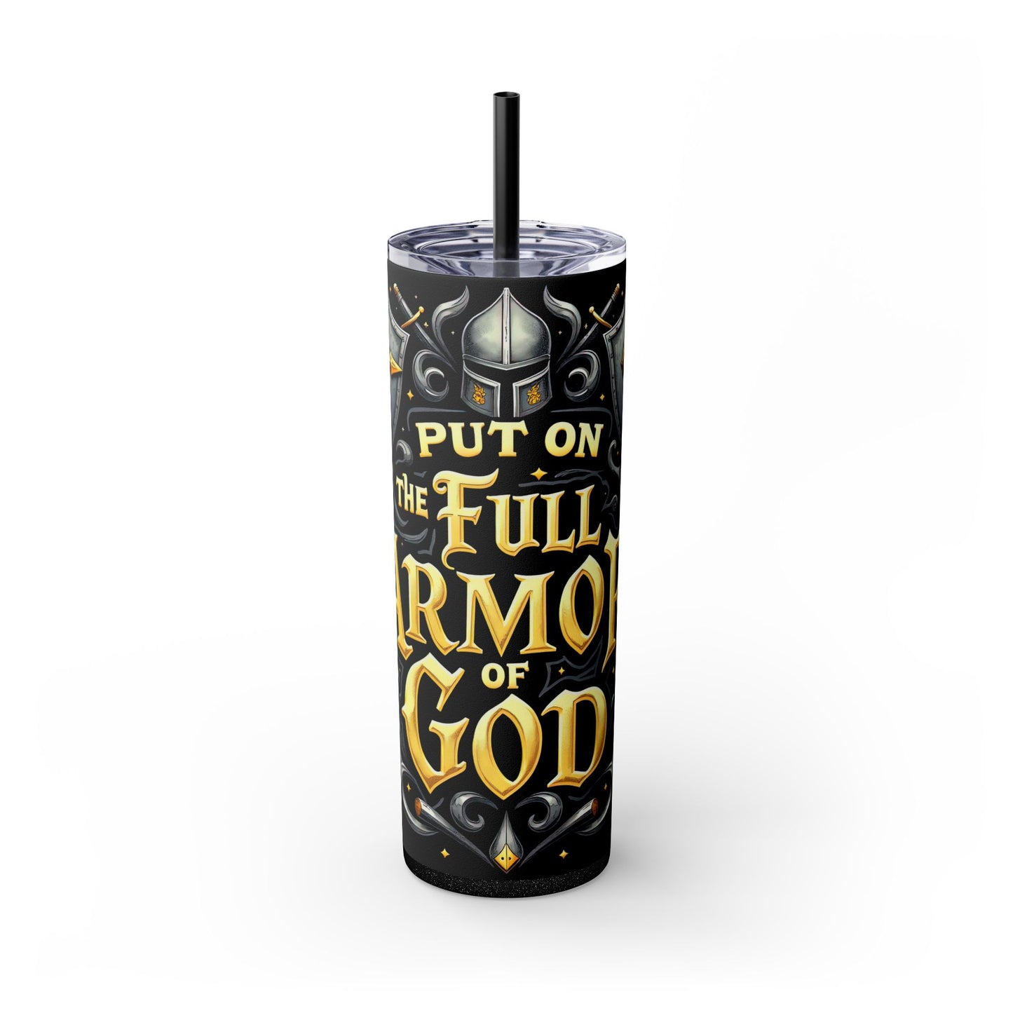 Armor of God 20oz Tumbler – Equipped for Battle