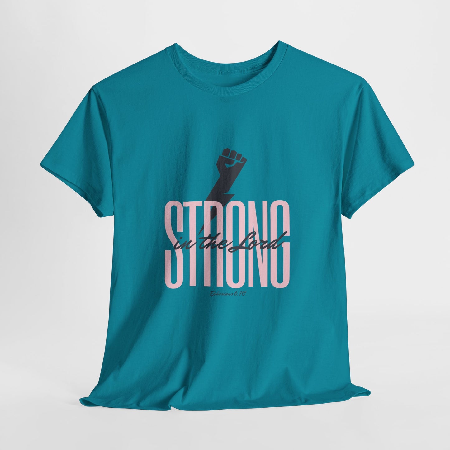 Strong in the Lord Unisex Heavy Cotton Tee - Inspirational Faith T-Shirt