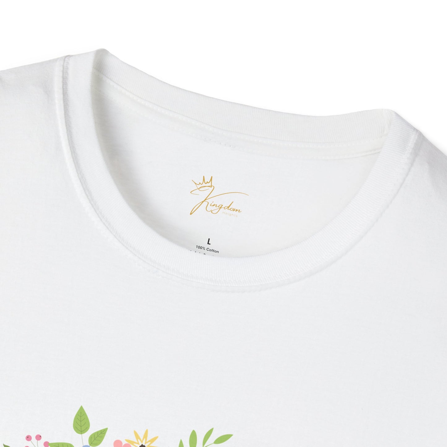 He is Risen Floral Unisex Softstyle T-Shirt | Easter Celebration Tee
