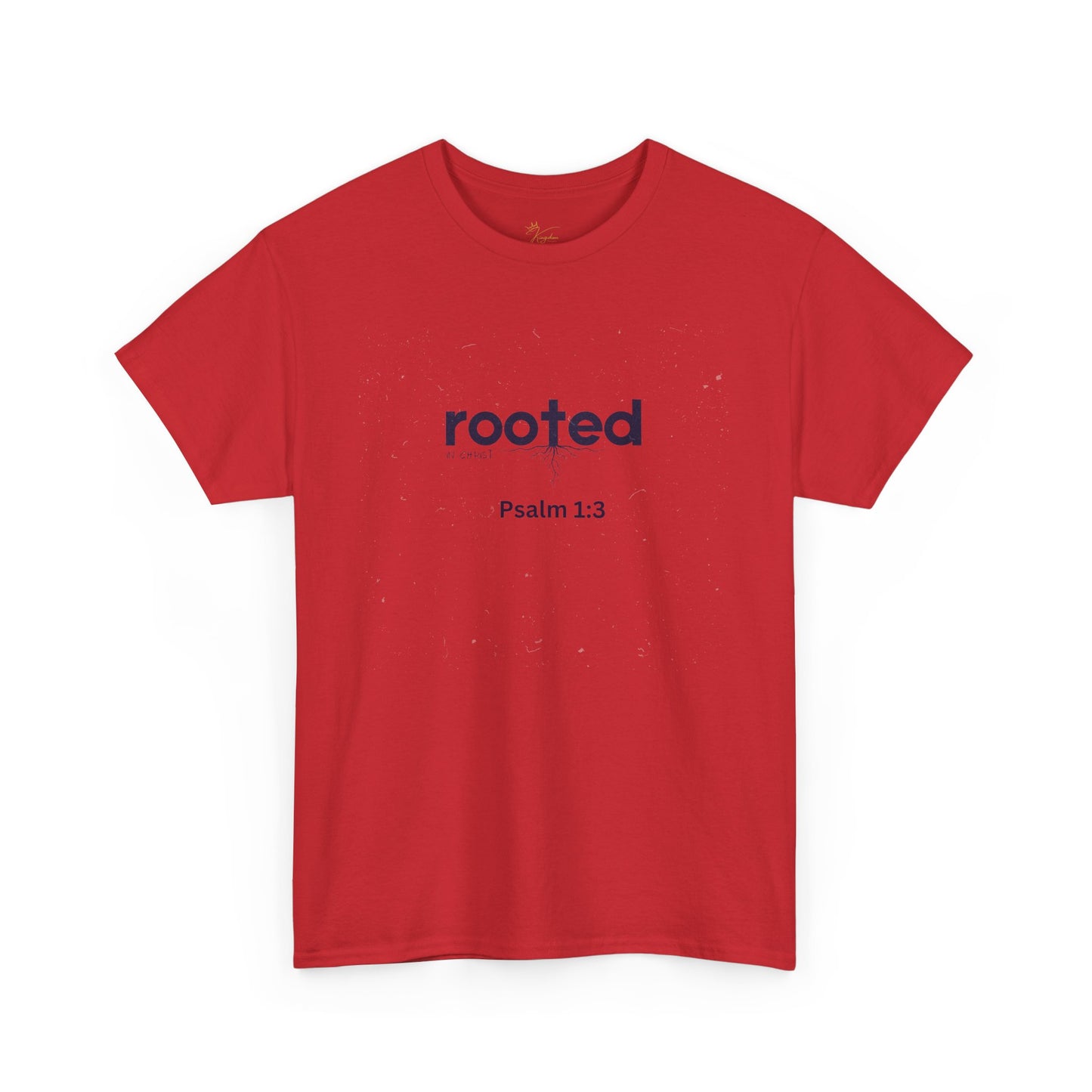 Inspirational Unisex Heavy Cotton Tee - "Rooted Psalm 1:3"