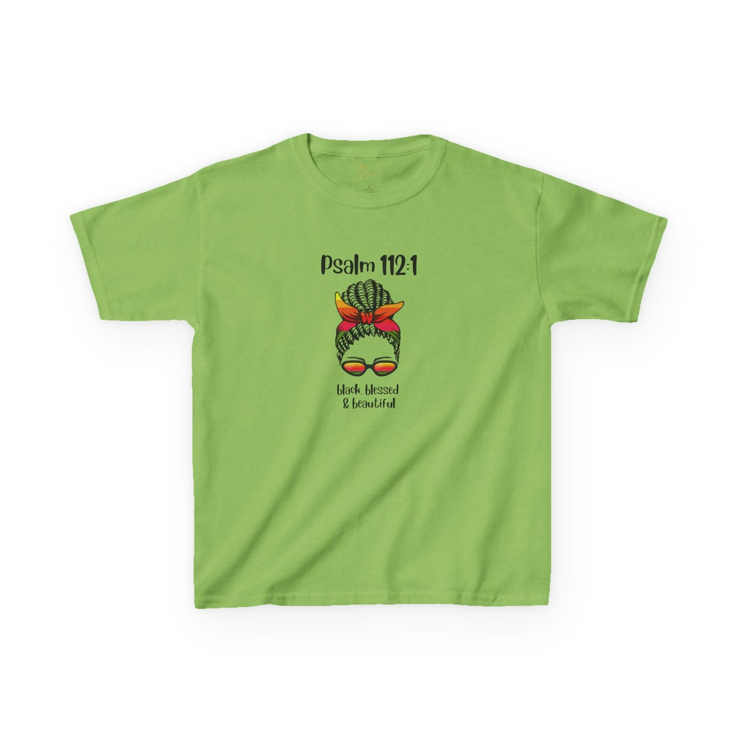 Kids Inspirational Tee - Psalm 112:1 - Blessed & Beautiful