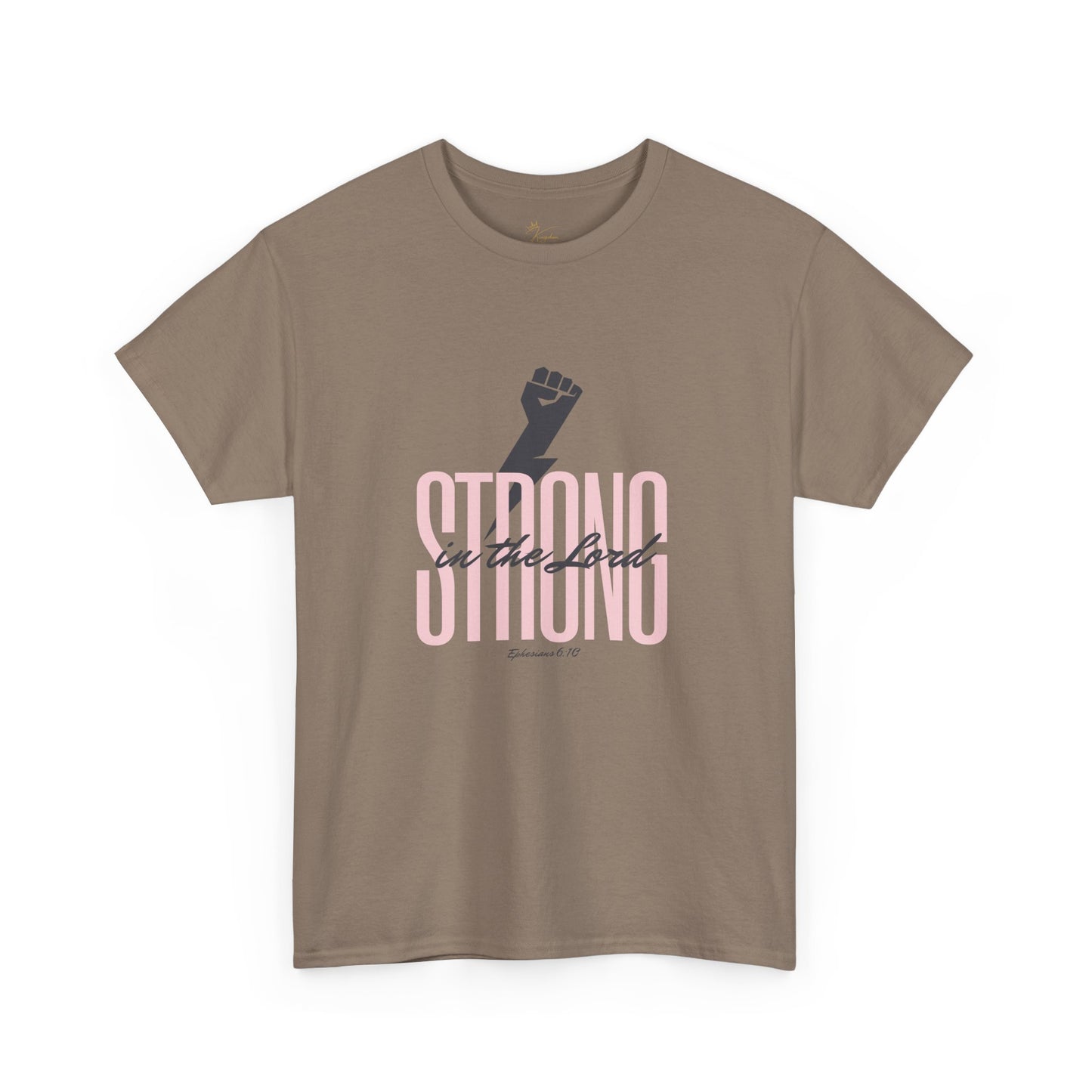 Strong in the Lord Unisex Heavy Cotton Tee - Inspirational Faith T-Shirt