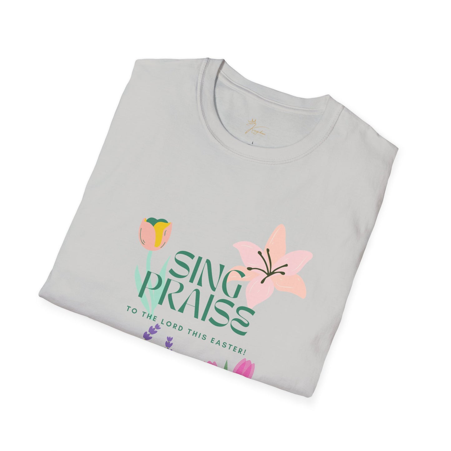 Easter Floral T-Shirt - 'Sing Praises' Design