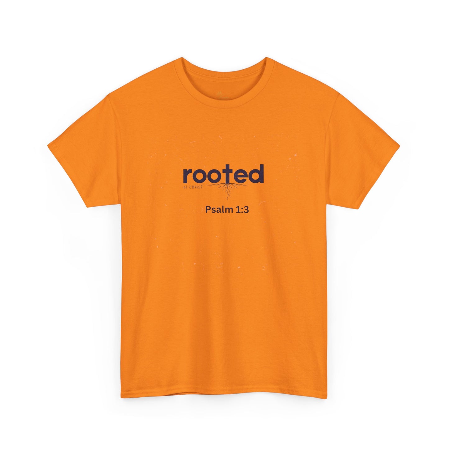 Inspirational Unisex Heavy Cotton Tee - "Rooted Psalm 1:3"