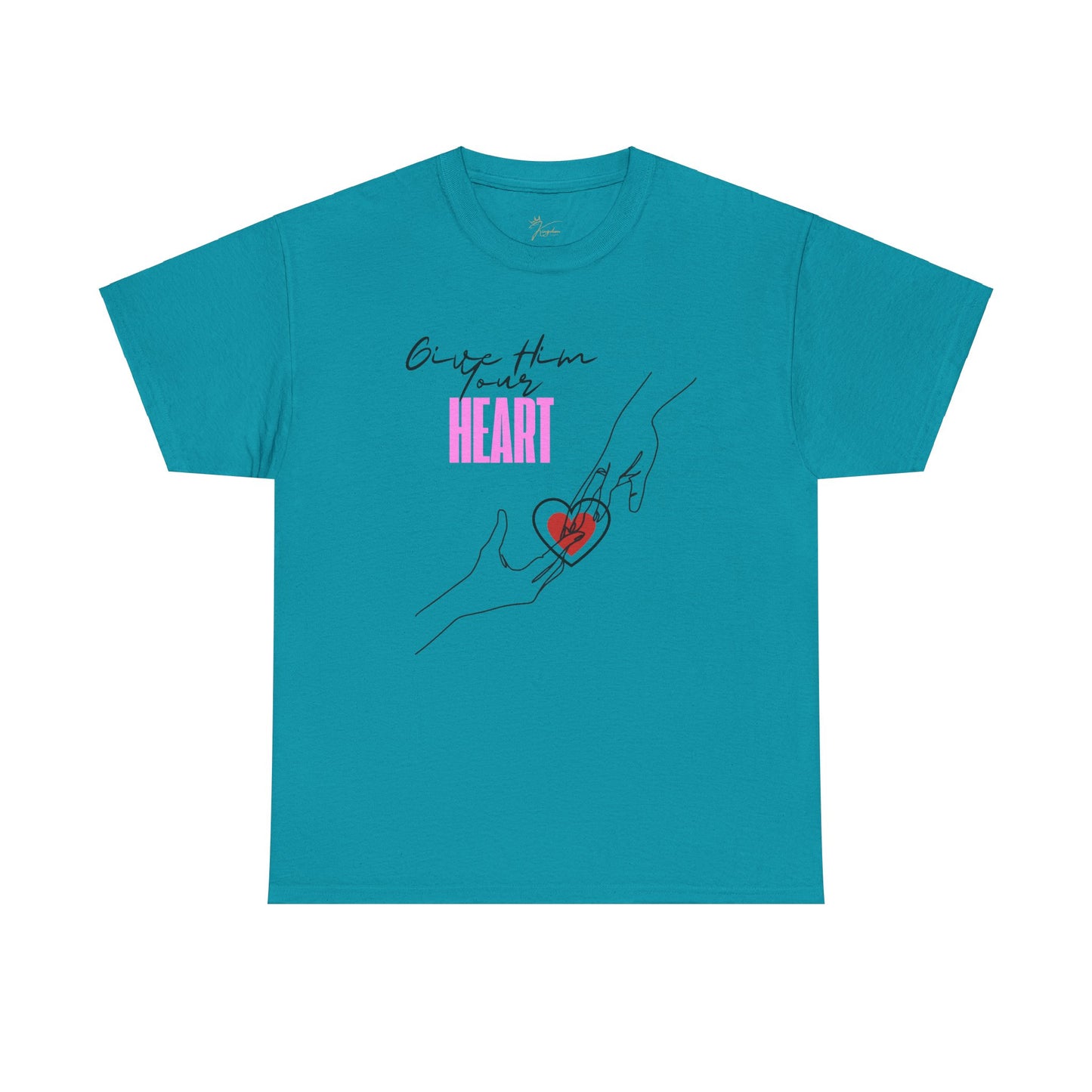 Unisex Heavy Cotton Tee - Give Them Your Heart Graphic Tee