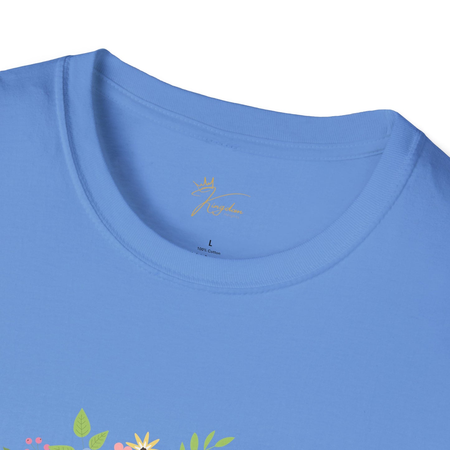 He is Risen Floral Unisex Softstyle T-Shirt | Easter Celebration Tee