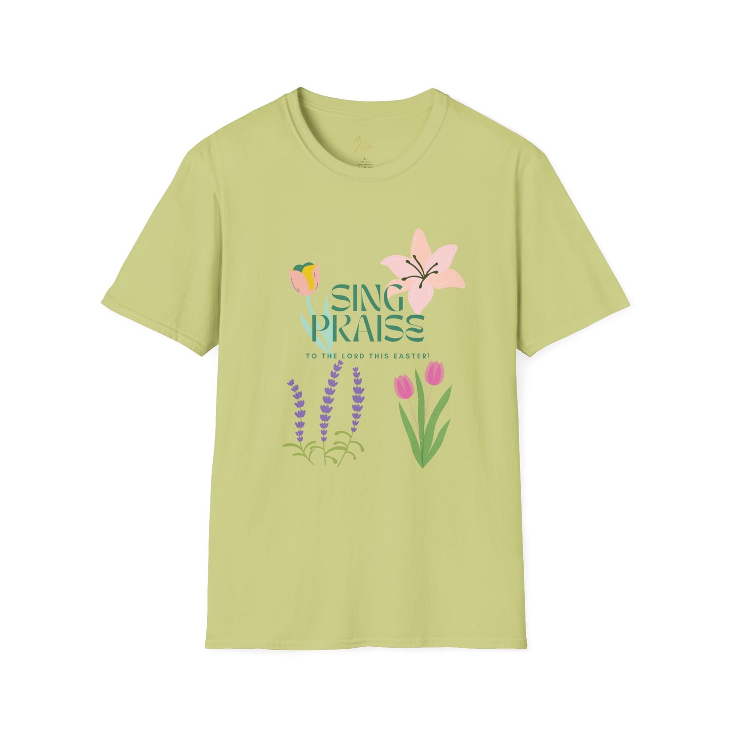 Easter Floral T-Shirt - 'Sing Praises' Design