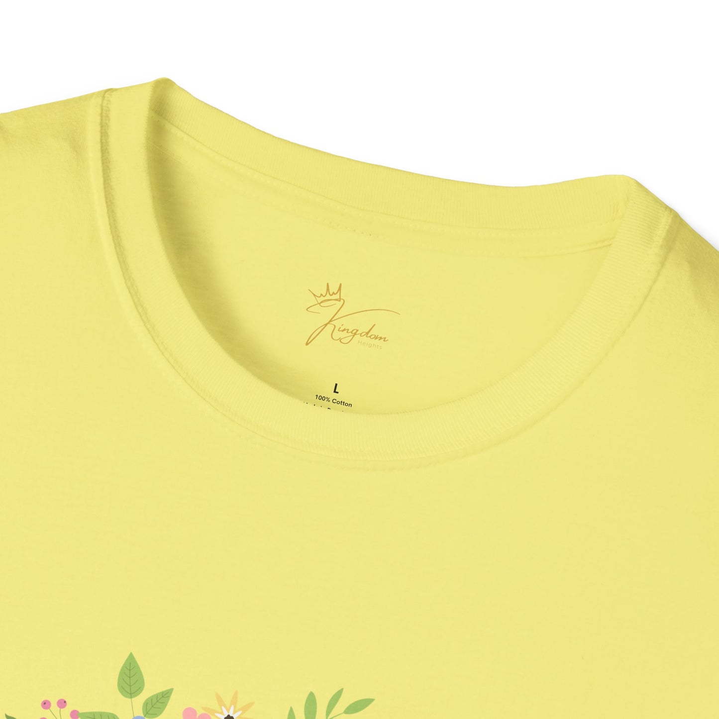 He is Risen Floral Unisex Softstyle T-Shirt | Easter Celebration Tee