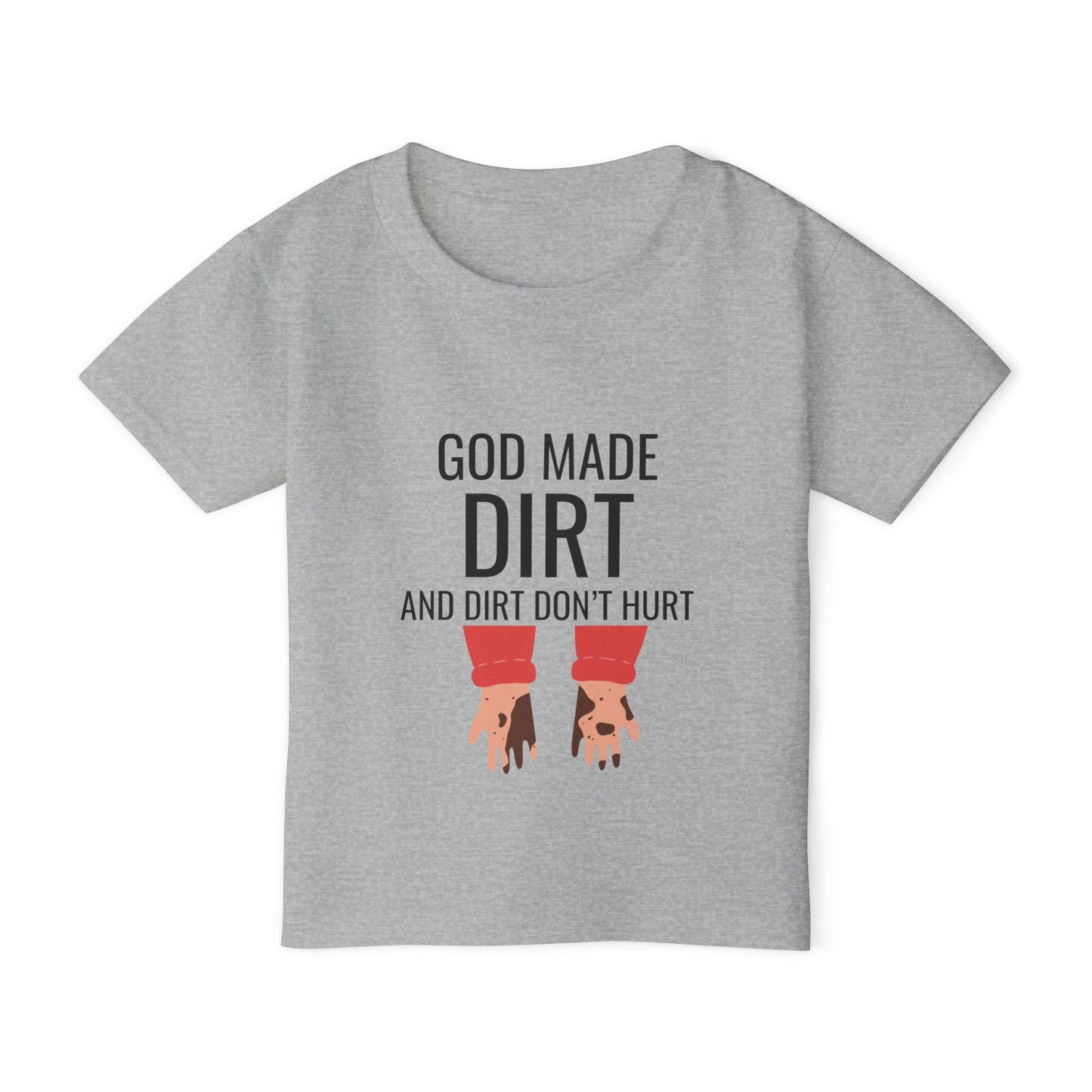 "God Made Dirt" Toddler T-Shirt - Fun & Playful Design for Kids