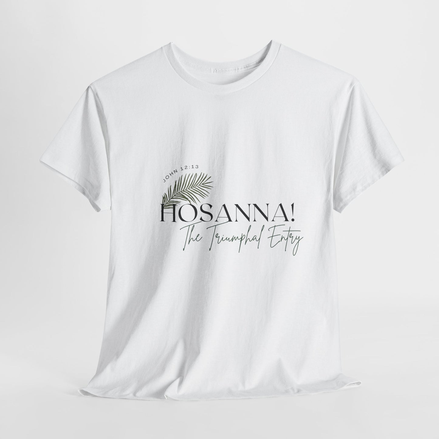 Unisex Heavy Cotton Tee - "HOSANNA! The Triumphal Entry" - Perfect for Easter Celebrations
