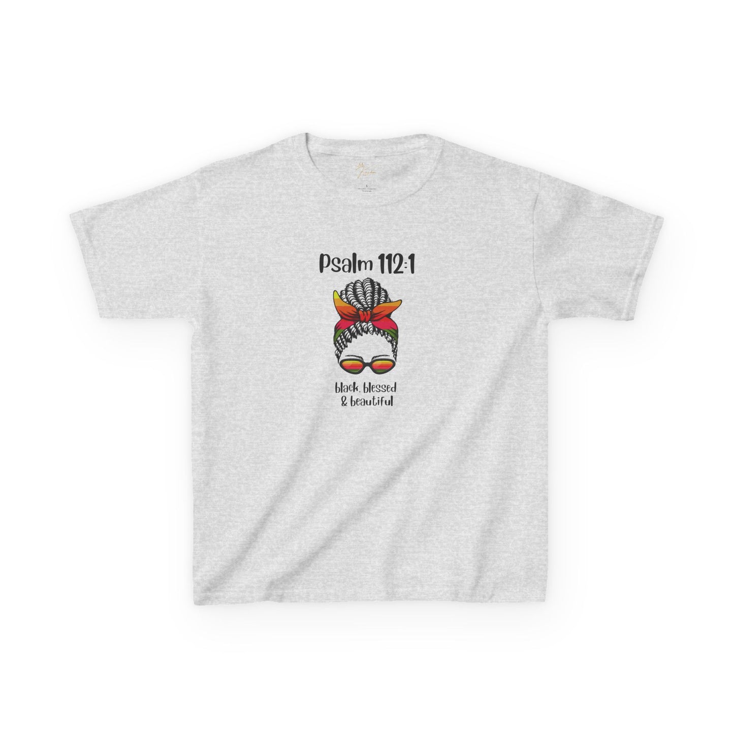 Kids Inspirational Tee - Psalm 112:1 - Blessed & Beautiful