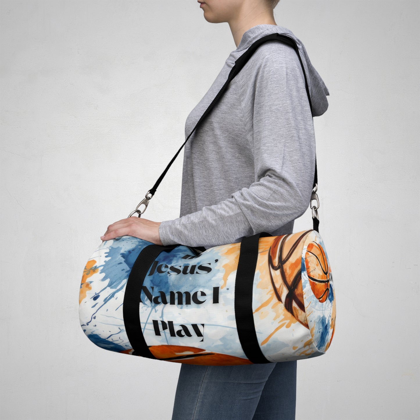 Colorful Basketball Duffel Bag - Perfect for Sports Enthusiasts & Gym Lovers