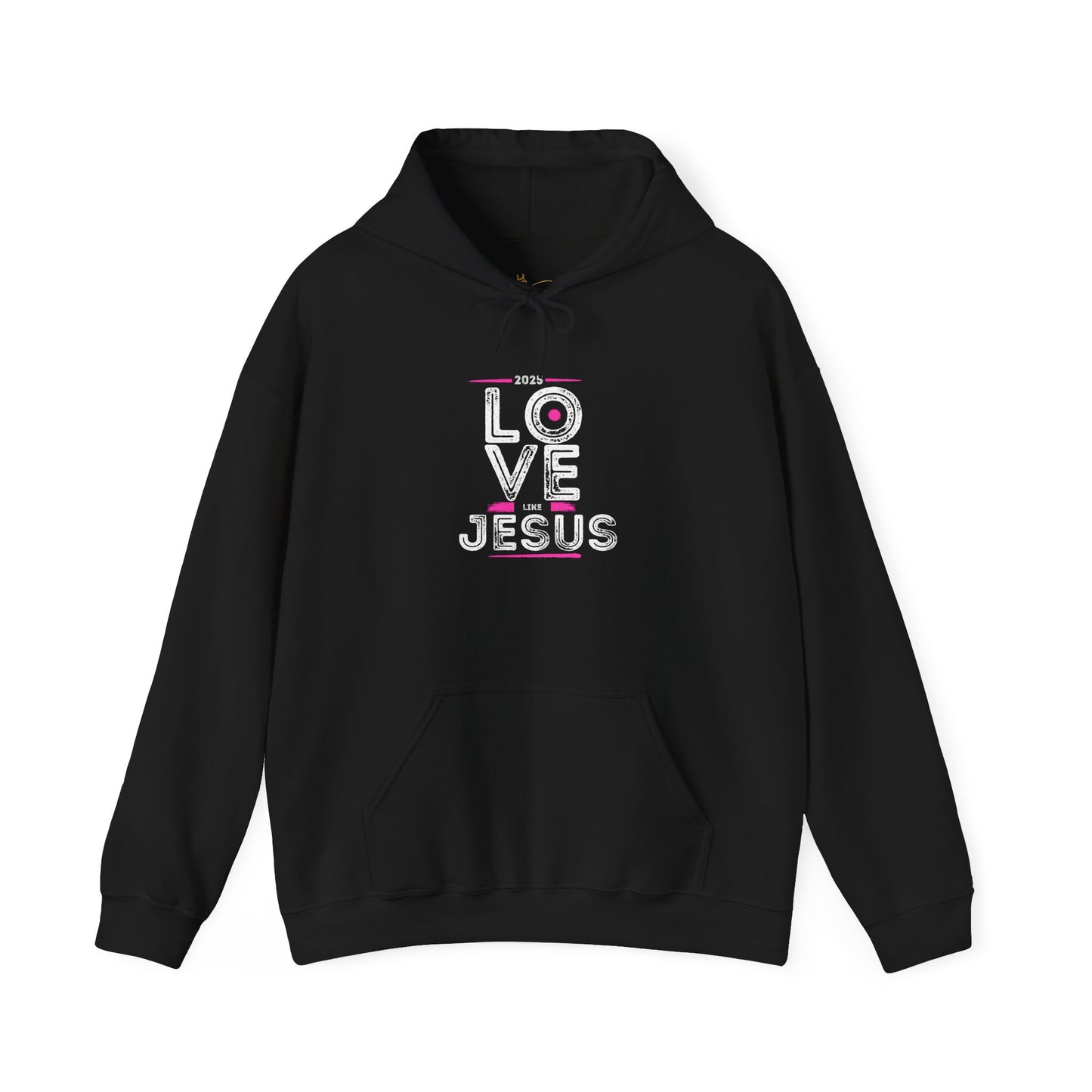 Unisex Heavy Blend™ Hooded Sweatshirt - 'Love Jesus' 2023 Design - Perfect for Faith Celebrations and Everyday Comfort