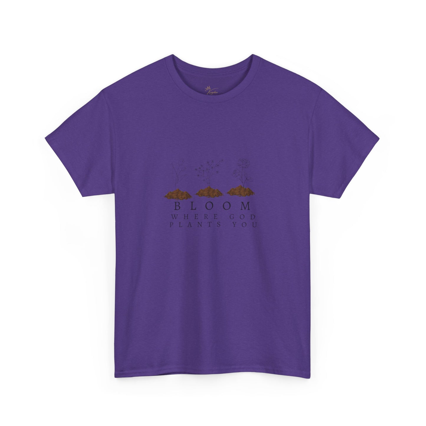 Bloom Where God Plants You Unisex Heavy Cotton Tee