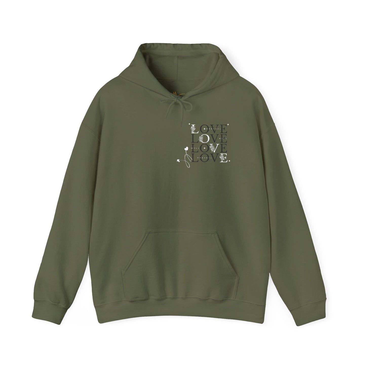 Love Will Prevail Hoodie - Unisex Love Graphic Hoodie
