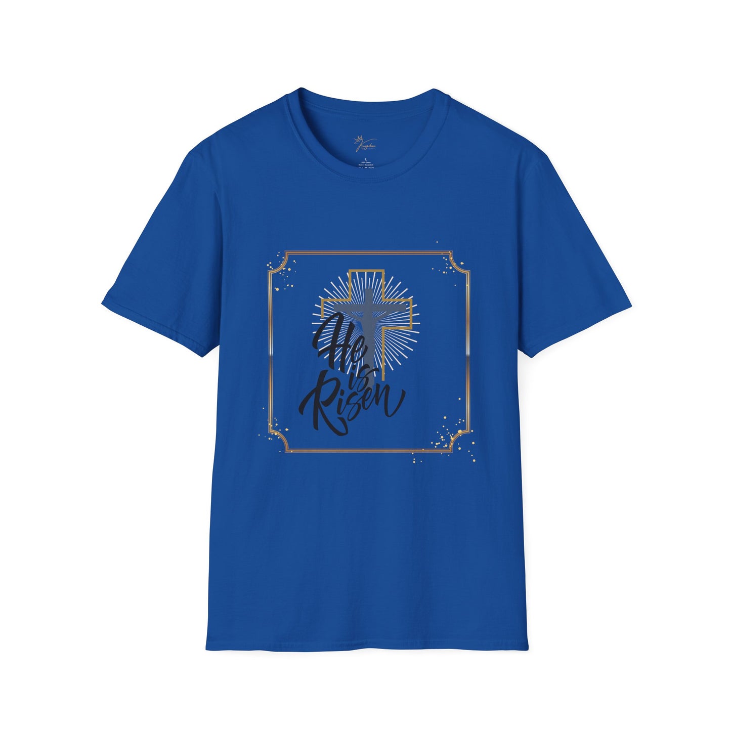 He is Risen Unisex Softstyle T-Shirt - Faith Inspired Easter Tee