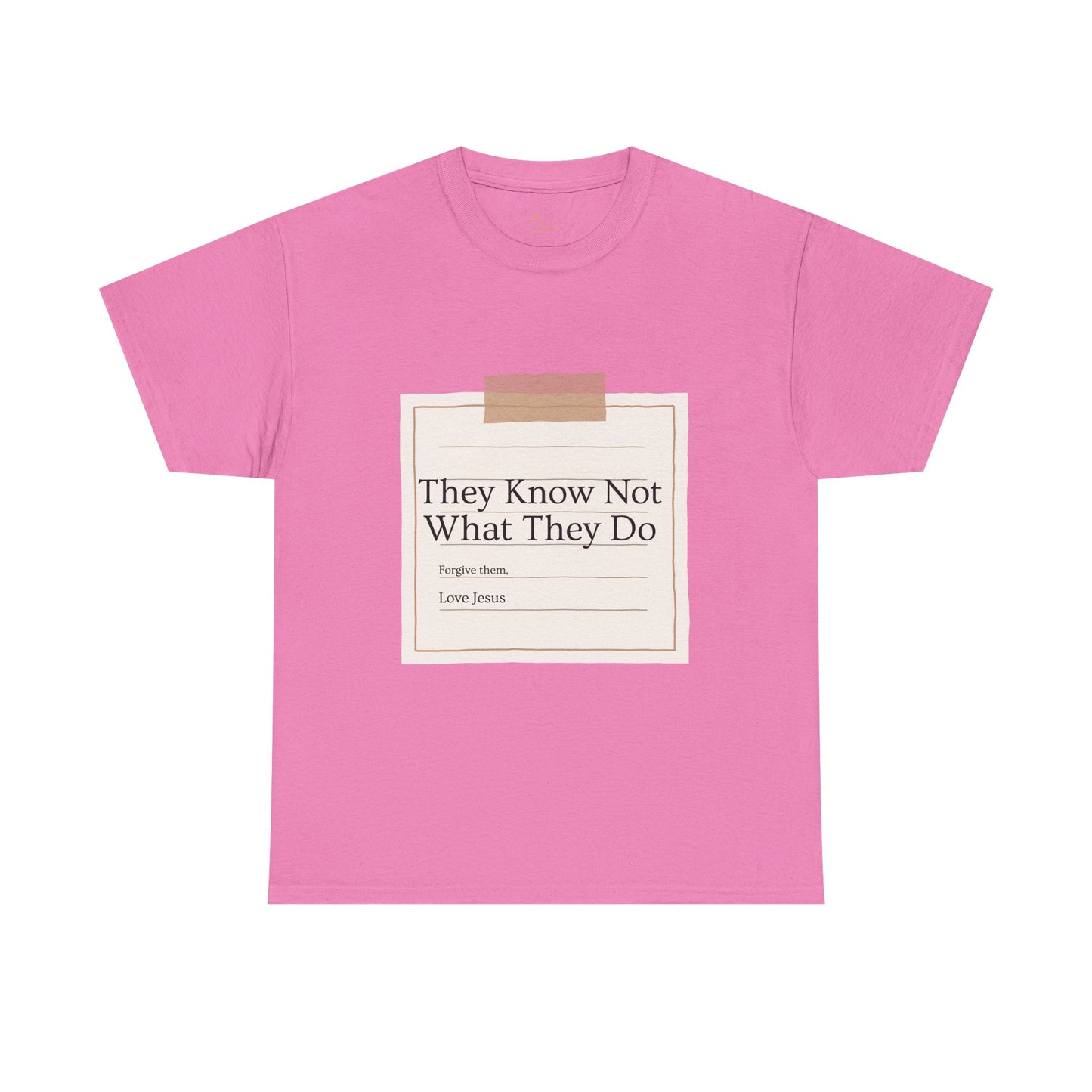 Christian Message Unisex Heavy Cotton Tee - "They Know Not What They Do"