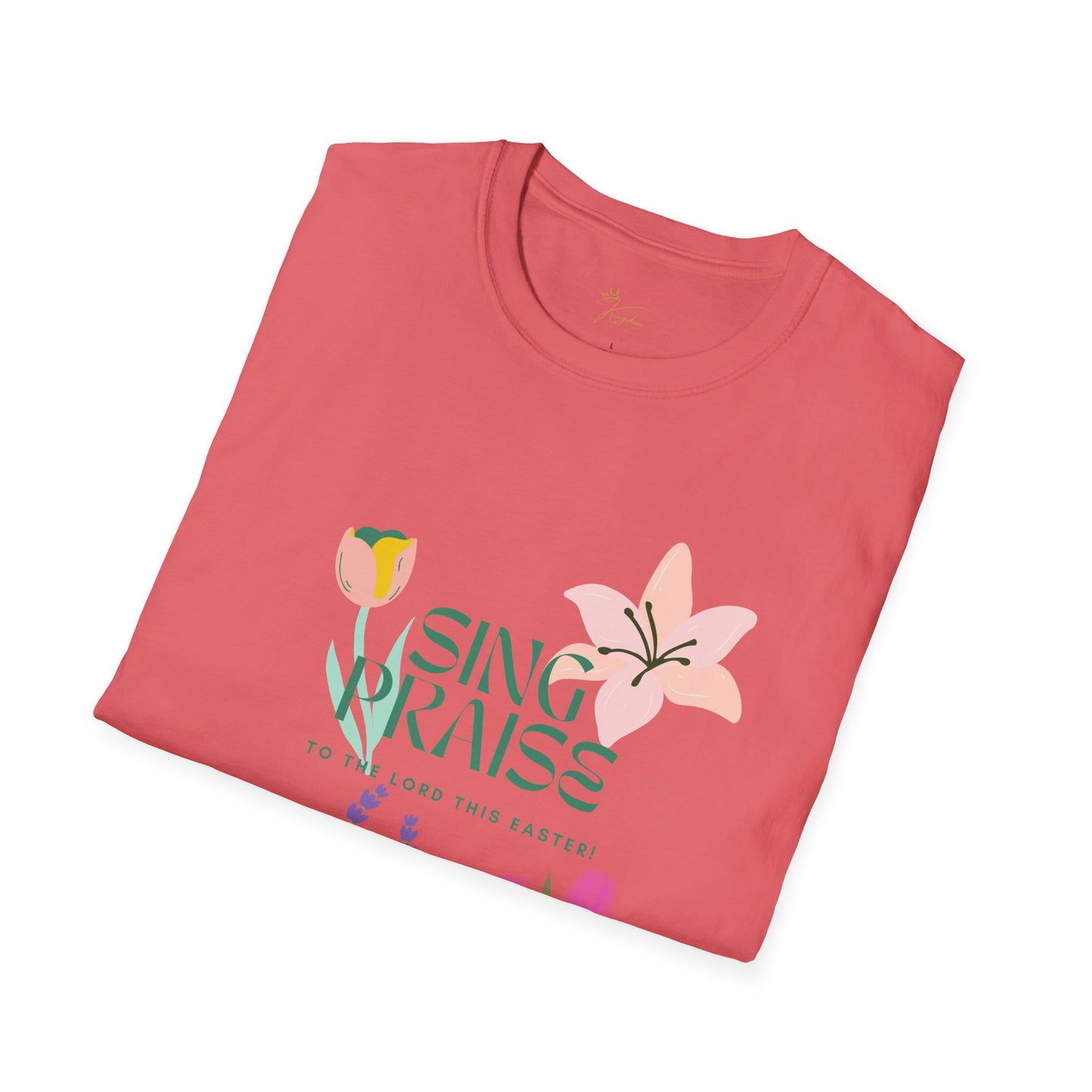 Easter Floral T-Shirt - 'Sing Praises' Design