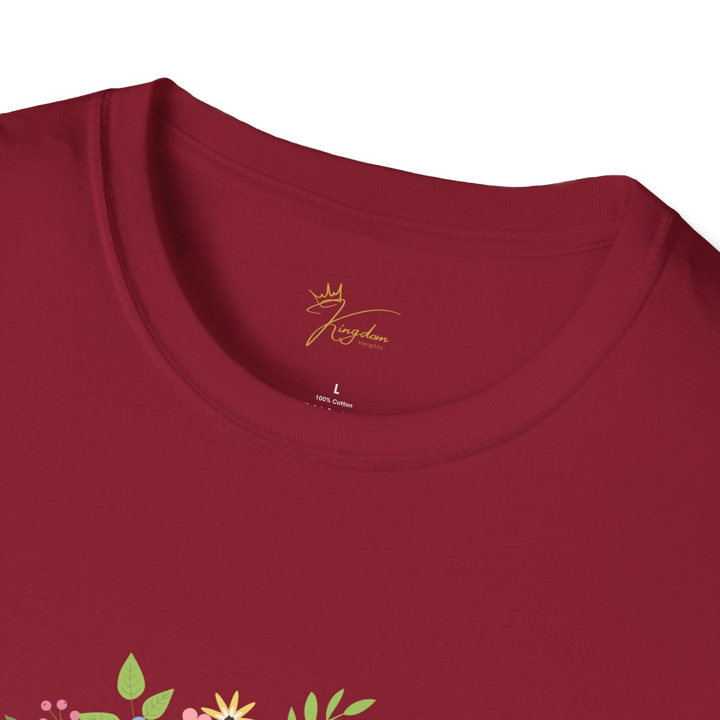 He is Risen Floral Unisex Softstyle T-Shirt | Easter Celebration Tee