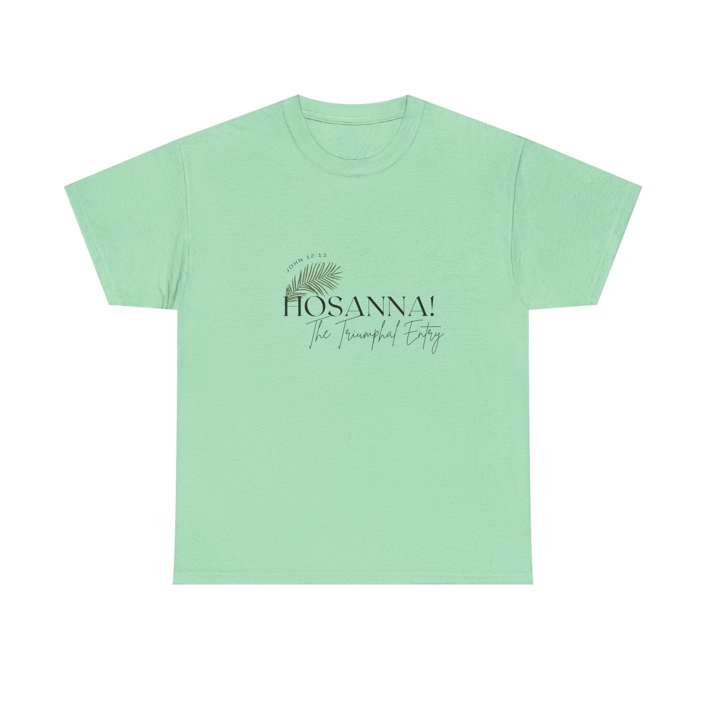 Unisex Heavy Cotton Tee - "HOSANNA! The Triumphal Entry" - Perfect for Easter Celebrations