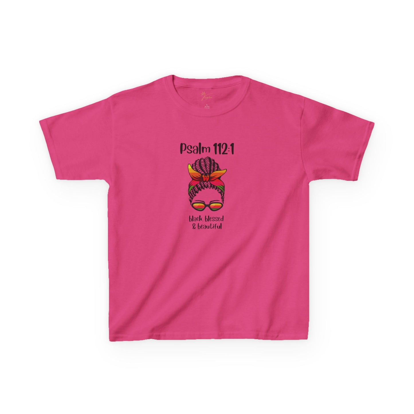 Kids Inspirational Tee - Psalm 112:1 - Blessed & Beautiful