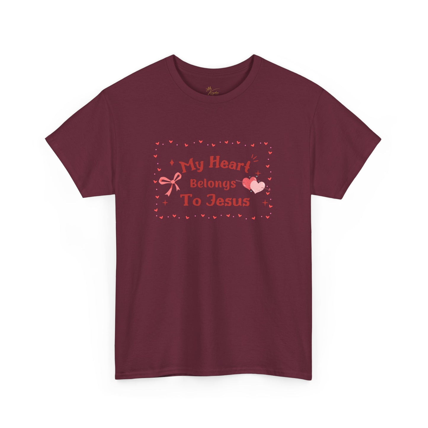 Faith-Inspired Unisex Heavy Cotton Tee - 'My Heart Belongs To Jesus'