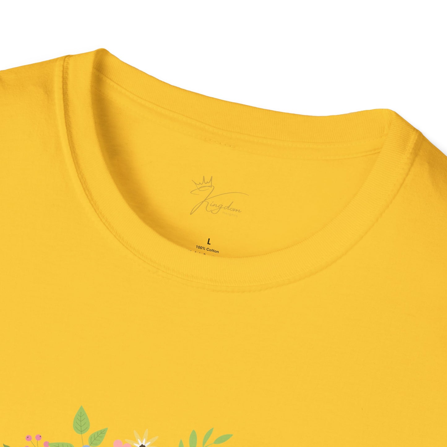 He is Risen Floral Unisex Softstyle T-Shirt | Easter Celebration Tee