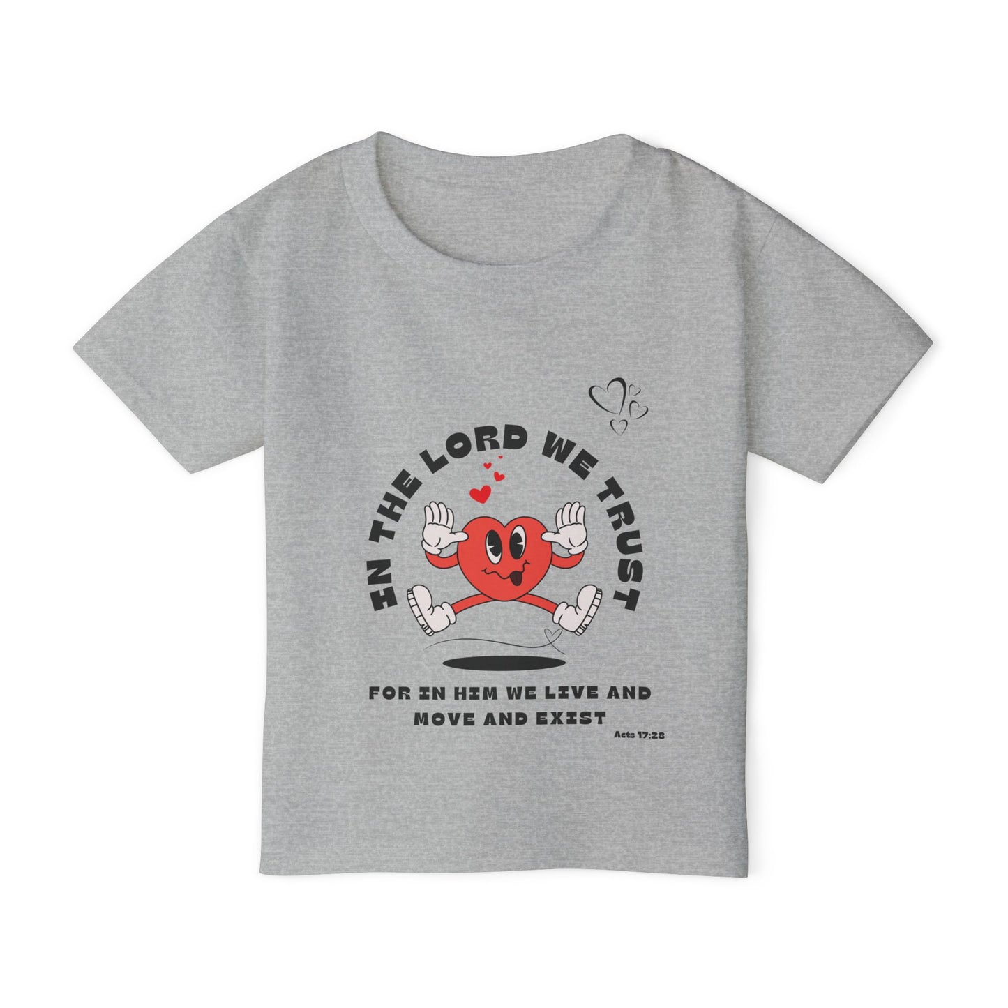 Cute Toddler T-Shirt - "In The Lord We Trust" Design