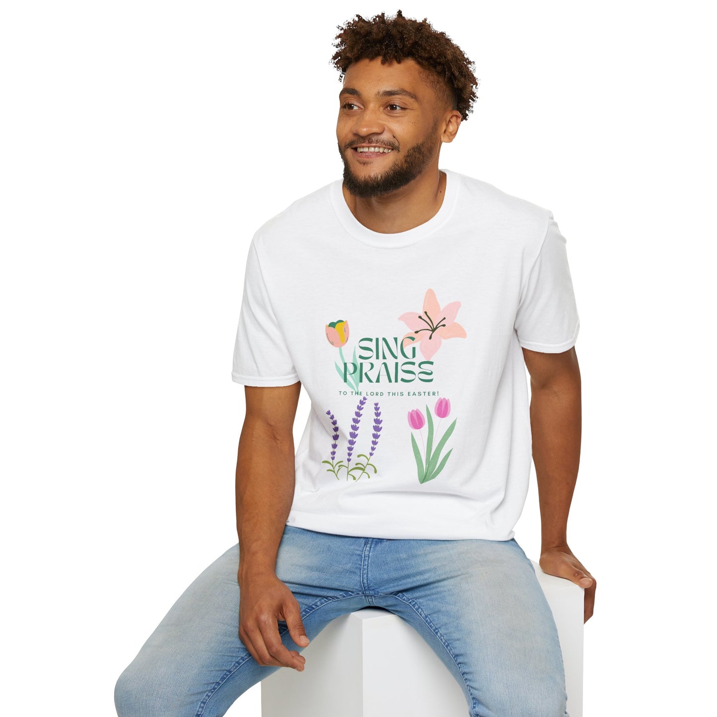 Easter Floral T-Shirt - 'Sing Praises' Design