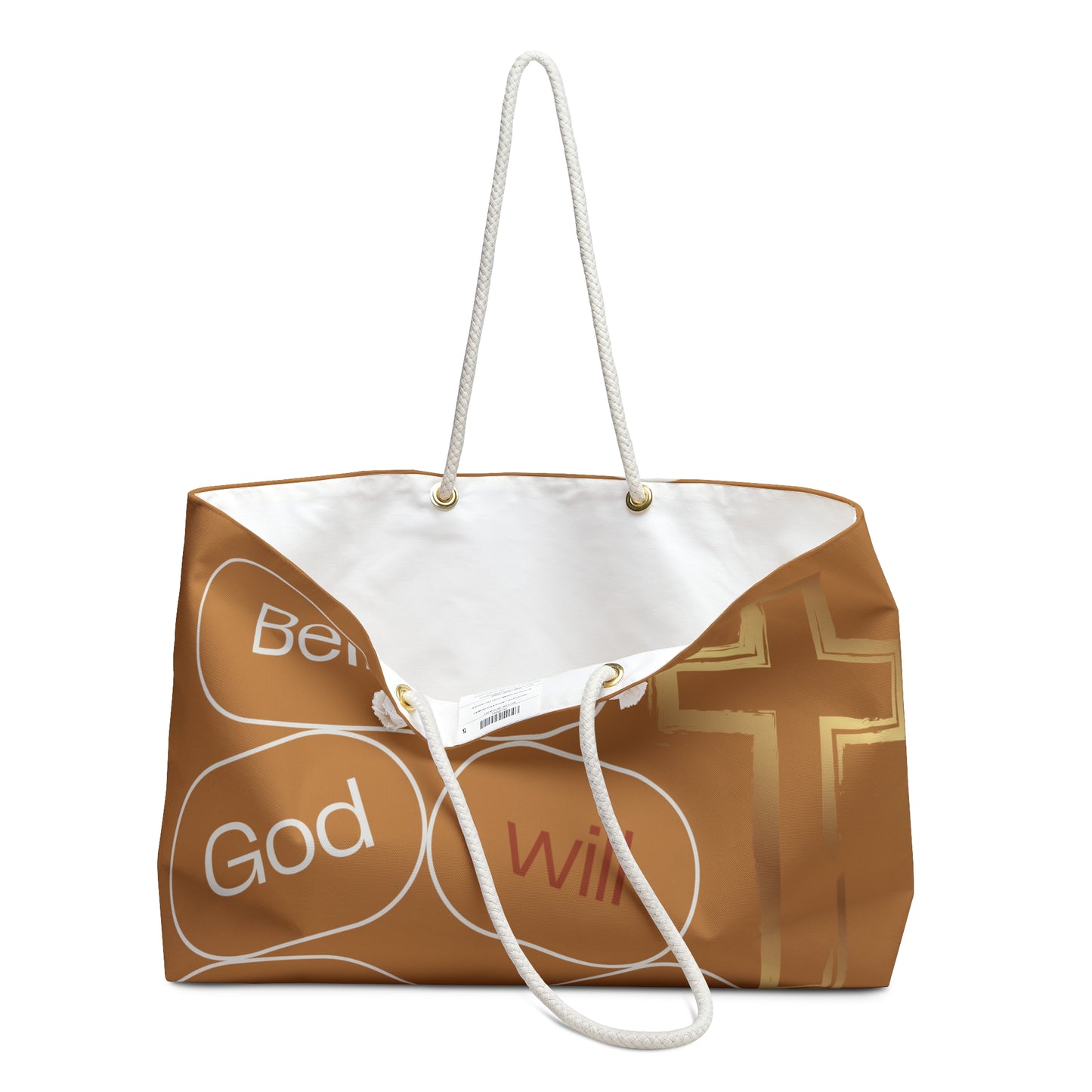 Inspirational Weekender Bag - "Believe God Will" Design for Travel & Faith