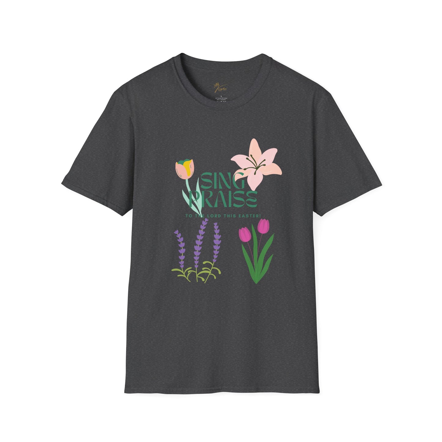 Easter Floral T-Shirt - 'Sing Praises' Design