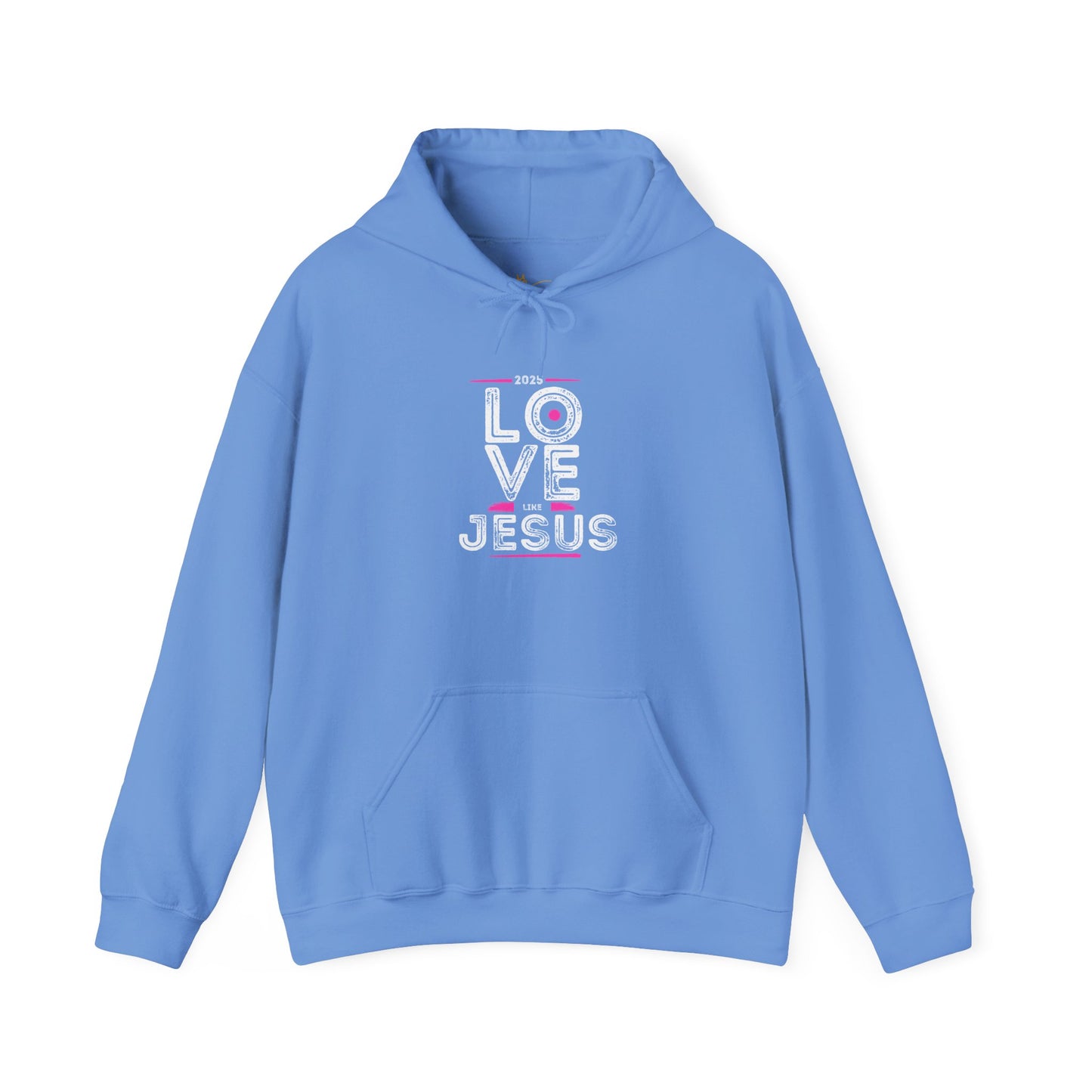 Unisex Heavy Blend™ Hooded Sweatshirt - 'Love Jesus' 2023 Design - Perfect for Faith Celebrations and Everyday Comfort