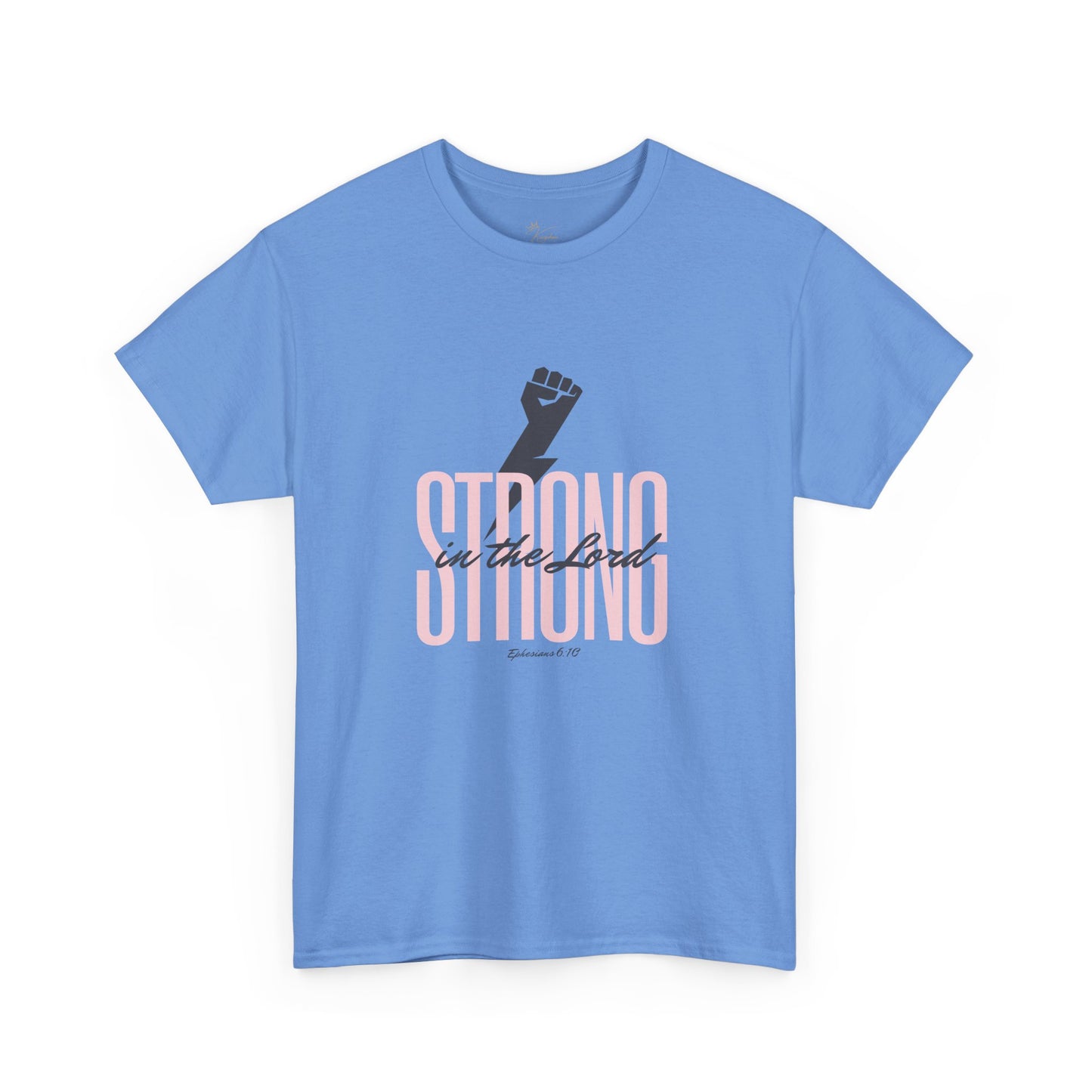 Strong in the Lord Unisex Heavy Cotton Tee - Inspirational Faith T-Shirt