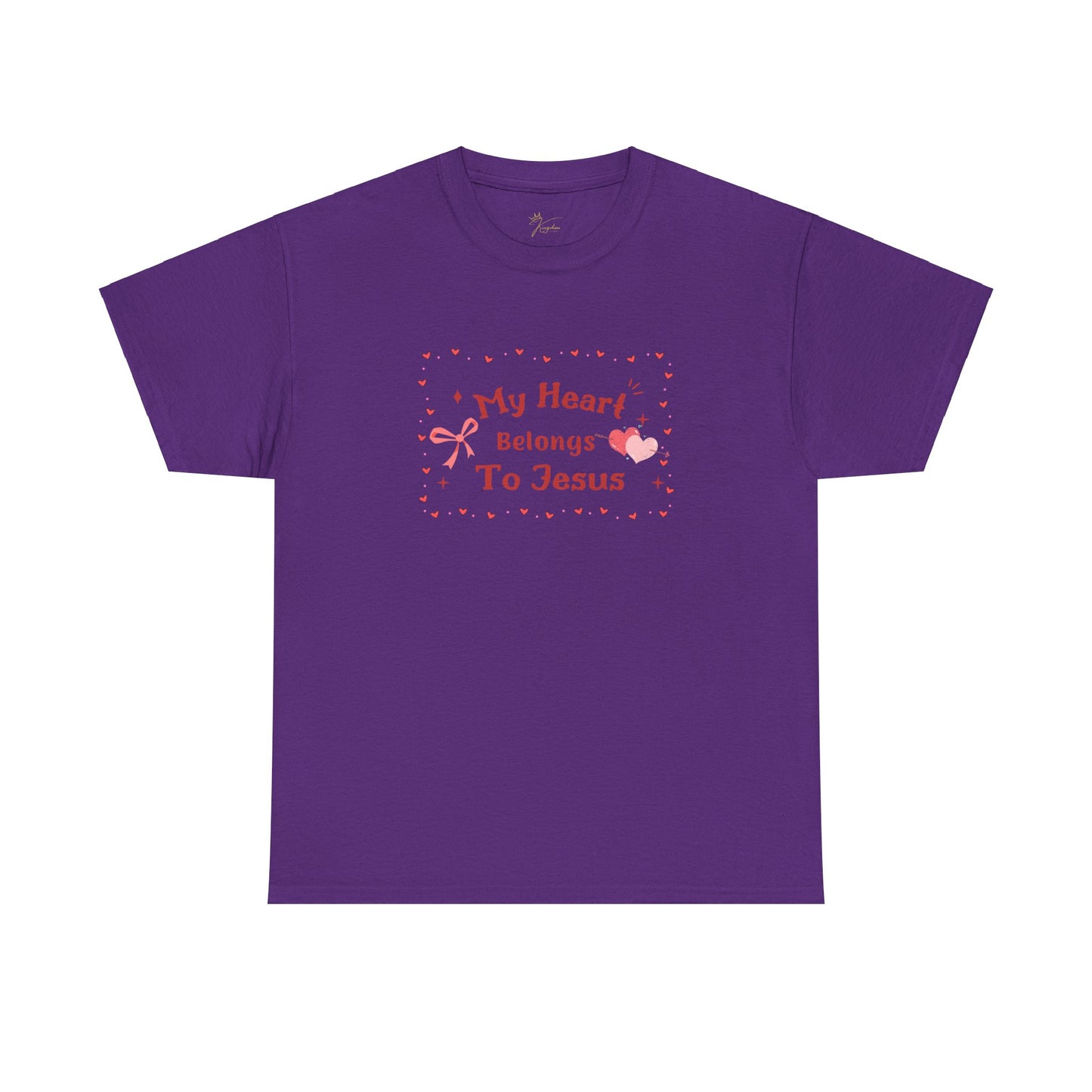 Faith-Inspired Unisex Heavy Cotton Tee - 'My Heart Belongs To Jesus'