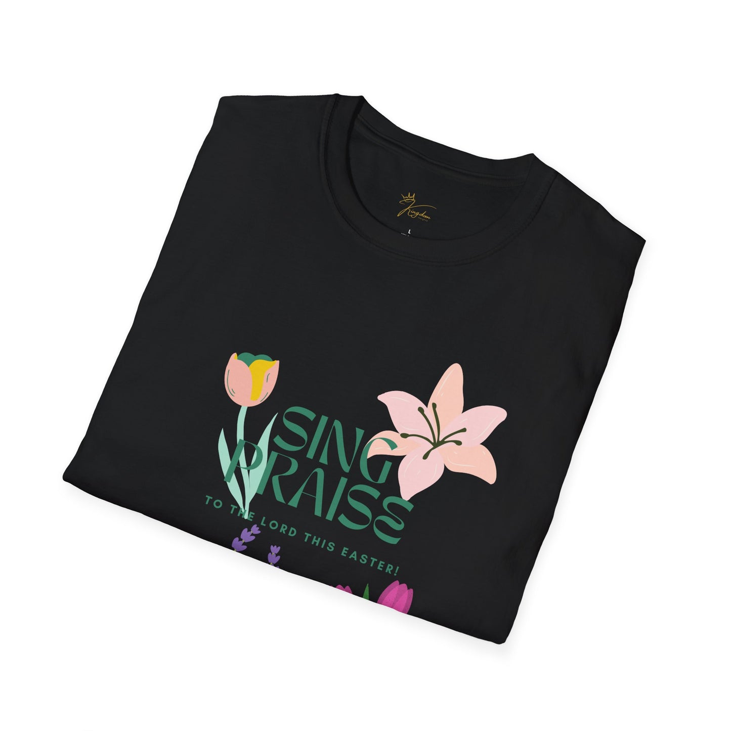 Easter Floral T-Shirt - 'Sing Praises' Design