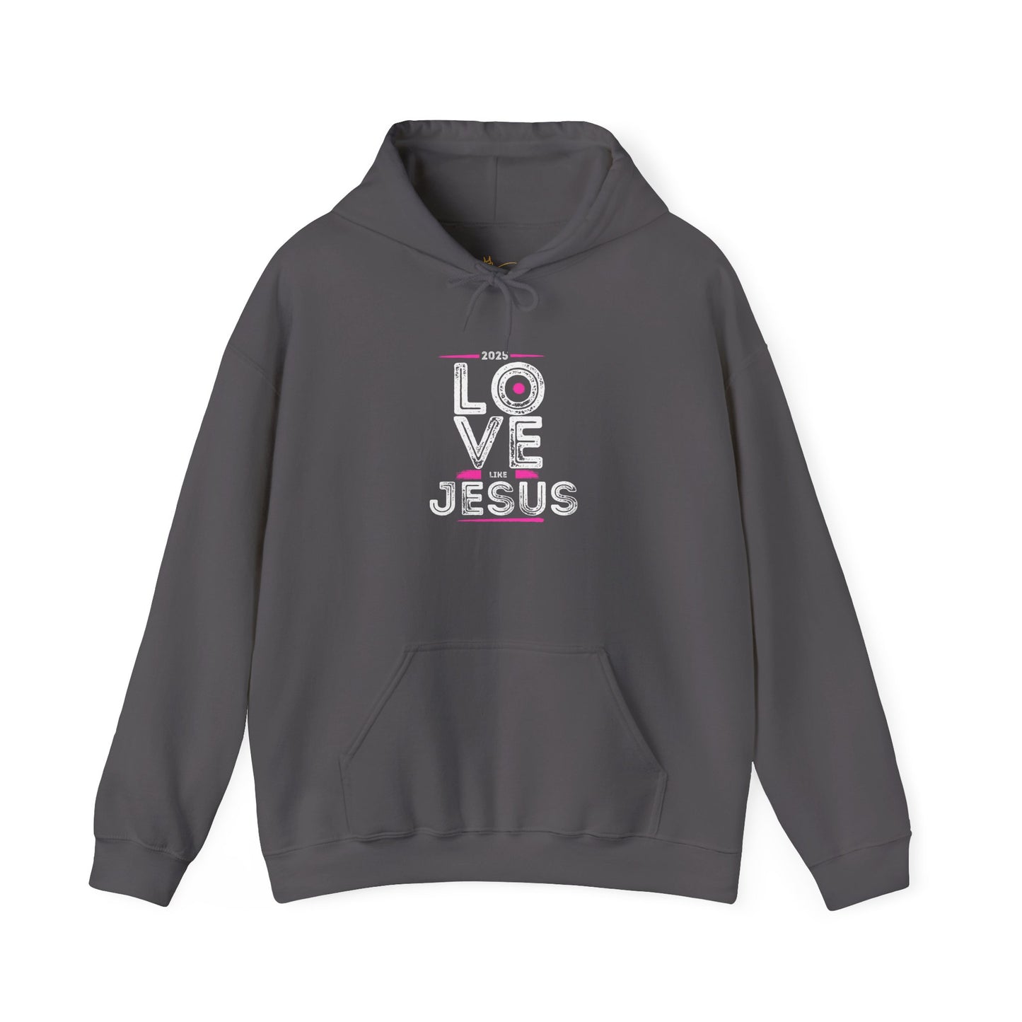 Unisex Heavy Blend™ Hooded Sweatshirt - 'Love Jesus' 2023 Design - Perfect for Faith Celebrations and Everyday Comfort