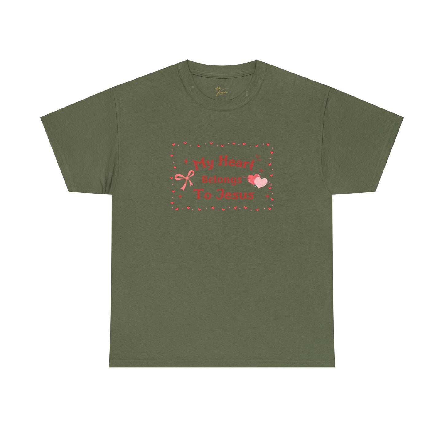 Faith-Inspired Unisex Heavy Cotton Tee - 'My Heart Belongs To Jesus'