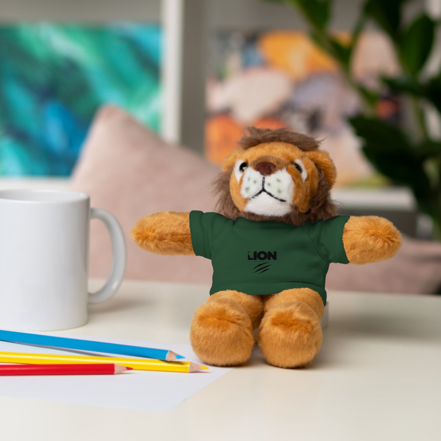 Lion of Judah Stuffed Animal with Tee - Perfect Gift for Kids and Lion Lovers