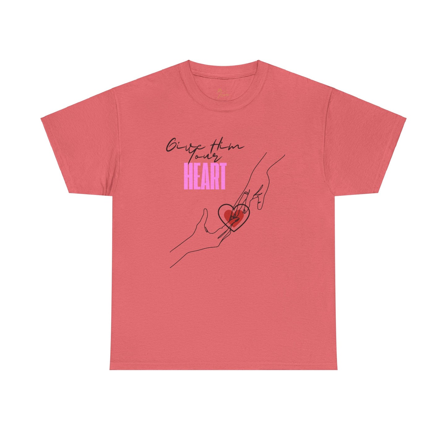 Unisex Heavy Cotton Tee - Give Them Your Heart Graphic Tee