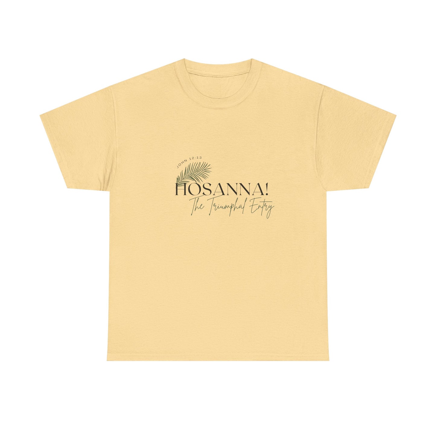 Unisex Heavy Cotton Tee - "HOSANNA! The Triumphal Entry" - Perfect for Easter Celebrations